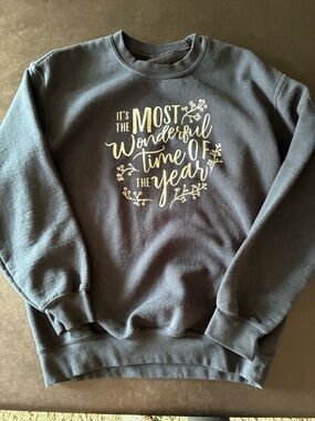Women’s Navy "Most Wonderful Time of the Year" Crewneck Sweatshirt